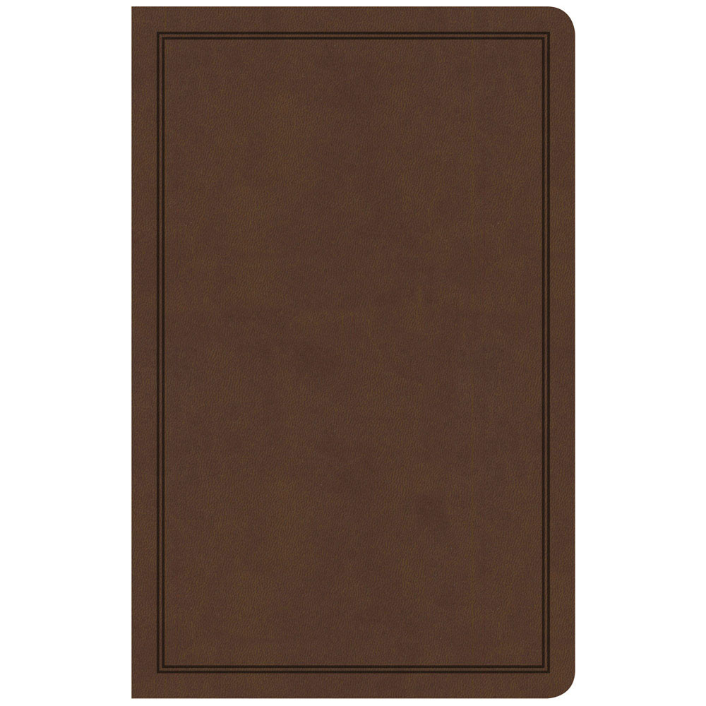 CSB Deluxe Gift Bible, Brown LeatherTouch