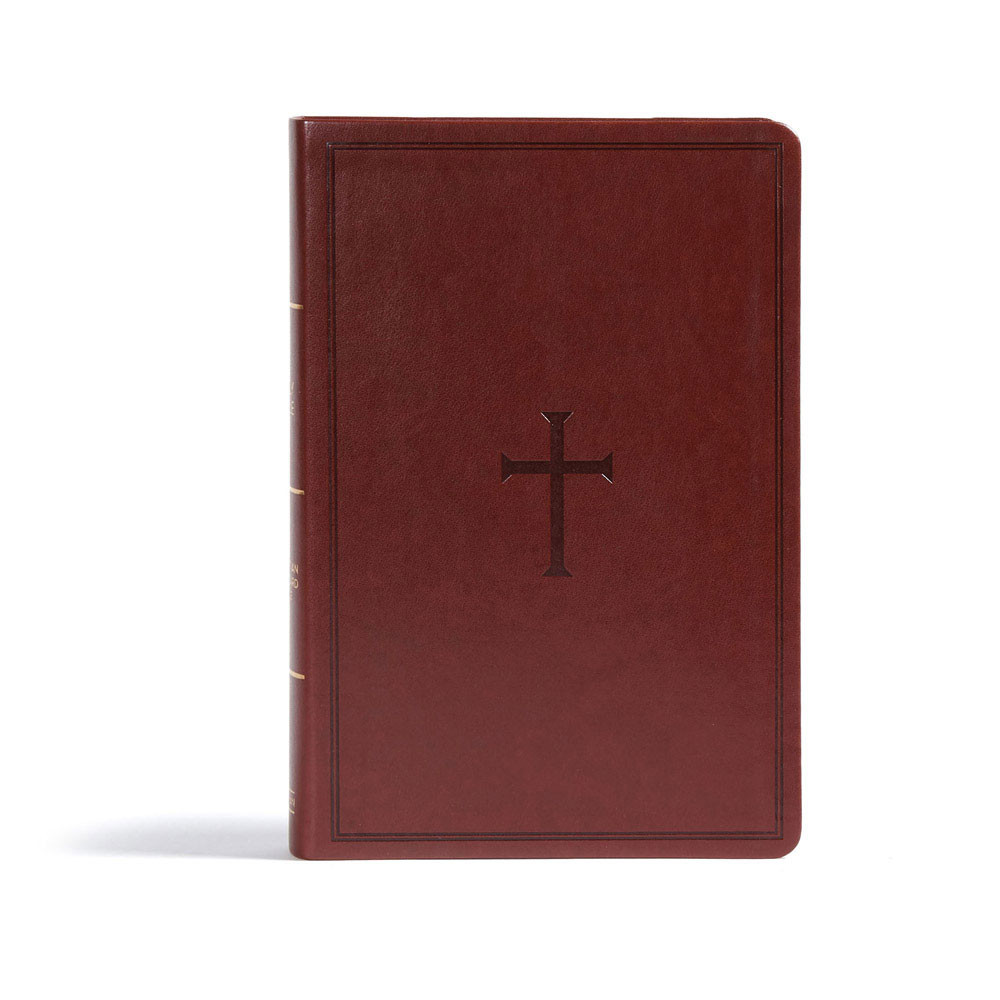 CSB Giant Print Reference Bible, Brown LeatherTouch