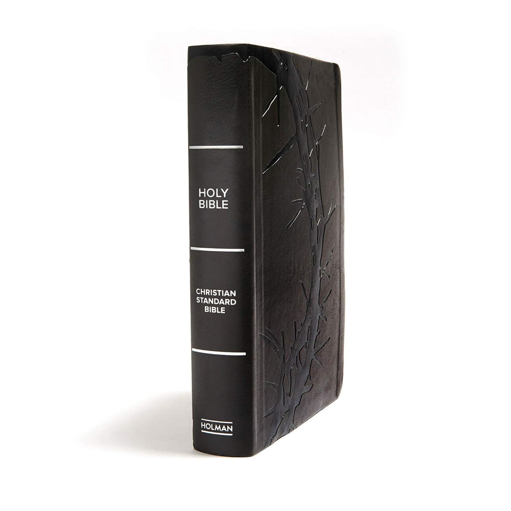 CSB Super Giant Print Reference Bible, Charcoal LeatherTouch