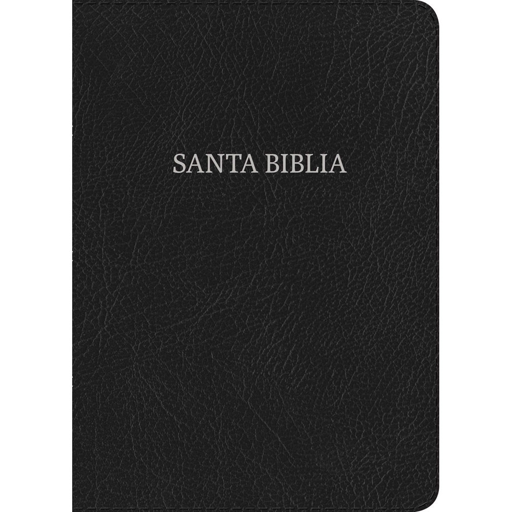 RVR 1960 Biblia Compacta Letra Grande, negro piel fabricada con indice