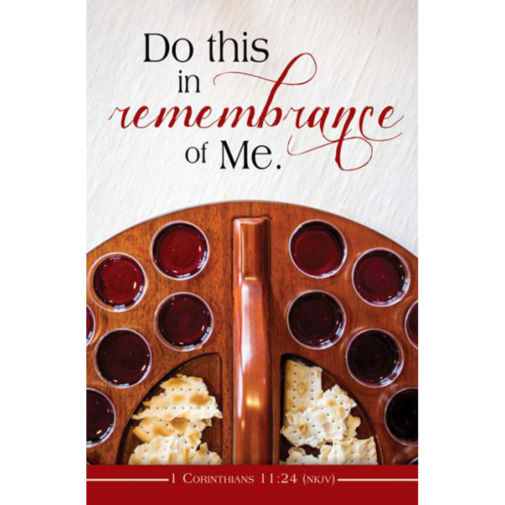 Church Bulletin 11" - Communion - Do This (Pack of 100)
