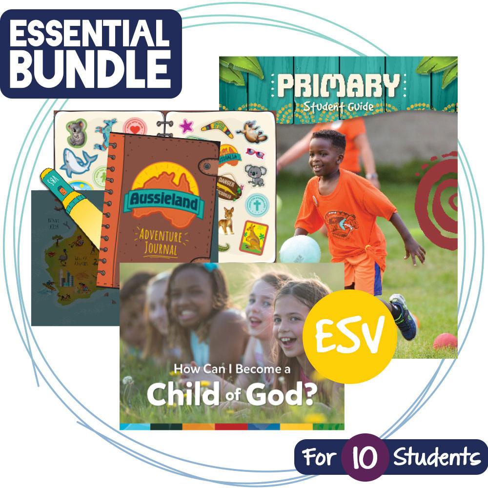 Primary ESV Student Essentials BUNDLE - For 10 Kids - Zoomerang VBS by Answers