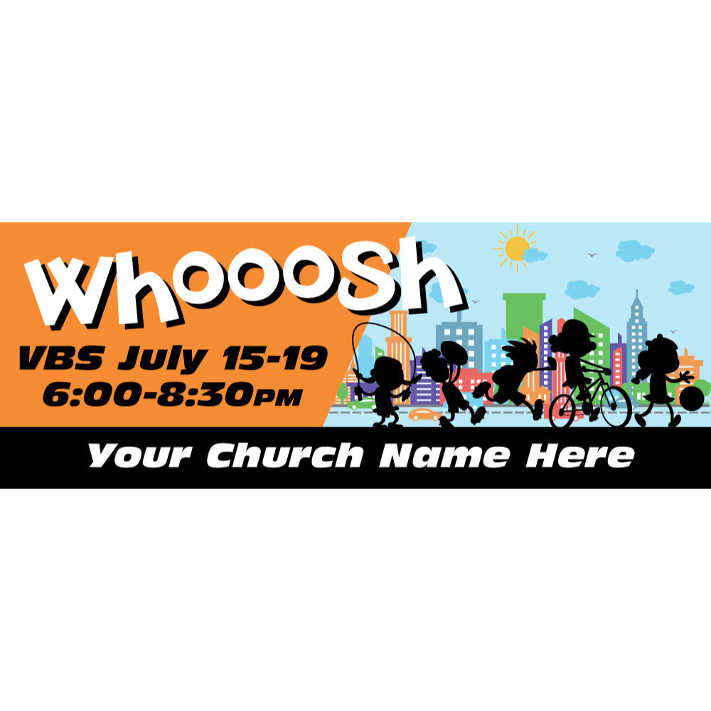 Whooosh VBS - Custom Outdoor Vinyl Banner for VBS 2019 -  B91043
