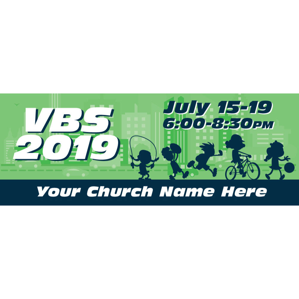 Whooosh VBS - Custom Outdoor Vinyl Banner for VBS 2019 -  B91042