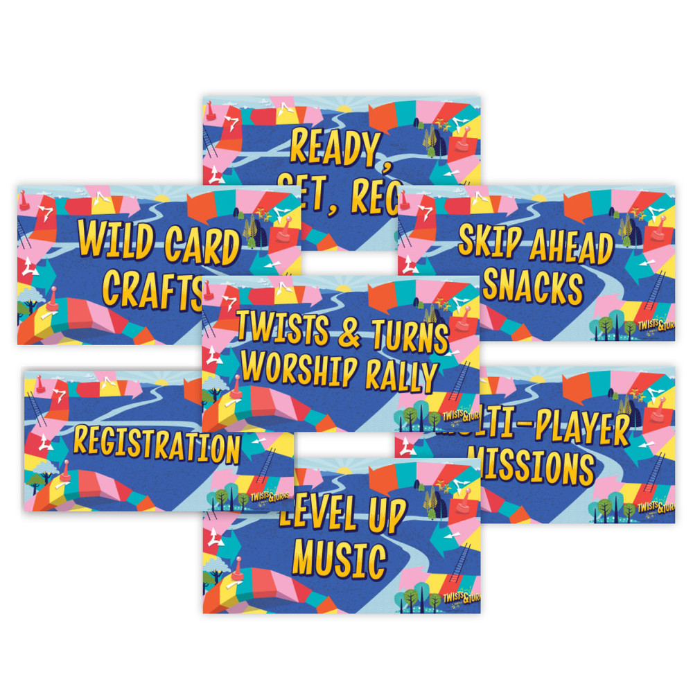 Rotation Signs - Pack of 7 - VBS 2023 by Lifeway