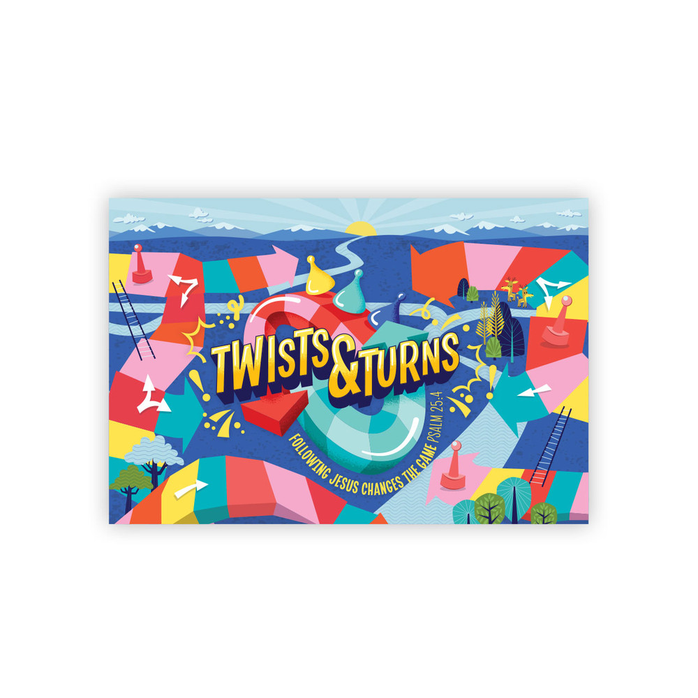 Postcards - Pack of 50 - Twists & Turns VBS 2023 by Lifeway