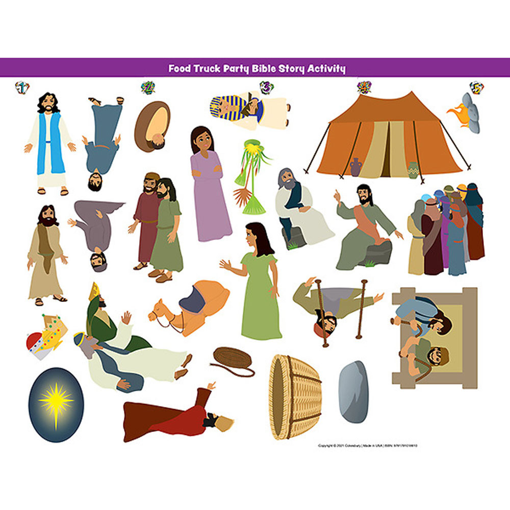 Bible Story Activity Stickers (Pack of 6) - Hero Hotline VBS 2023 by Cokesbury
