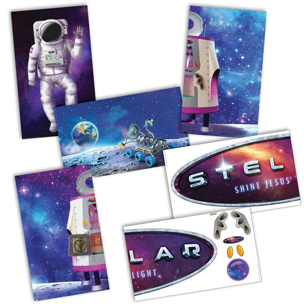 Giant Decorating Poster Pack - set of 6 - 3' x 5' - Stellar VBS