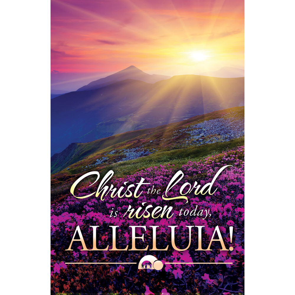 Church Bulletin - 11" - Easter - Christ the Lord is risen today - Hymn Lyrics