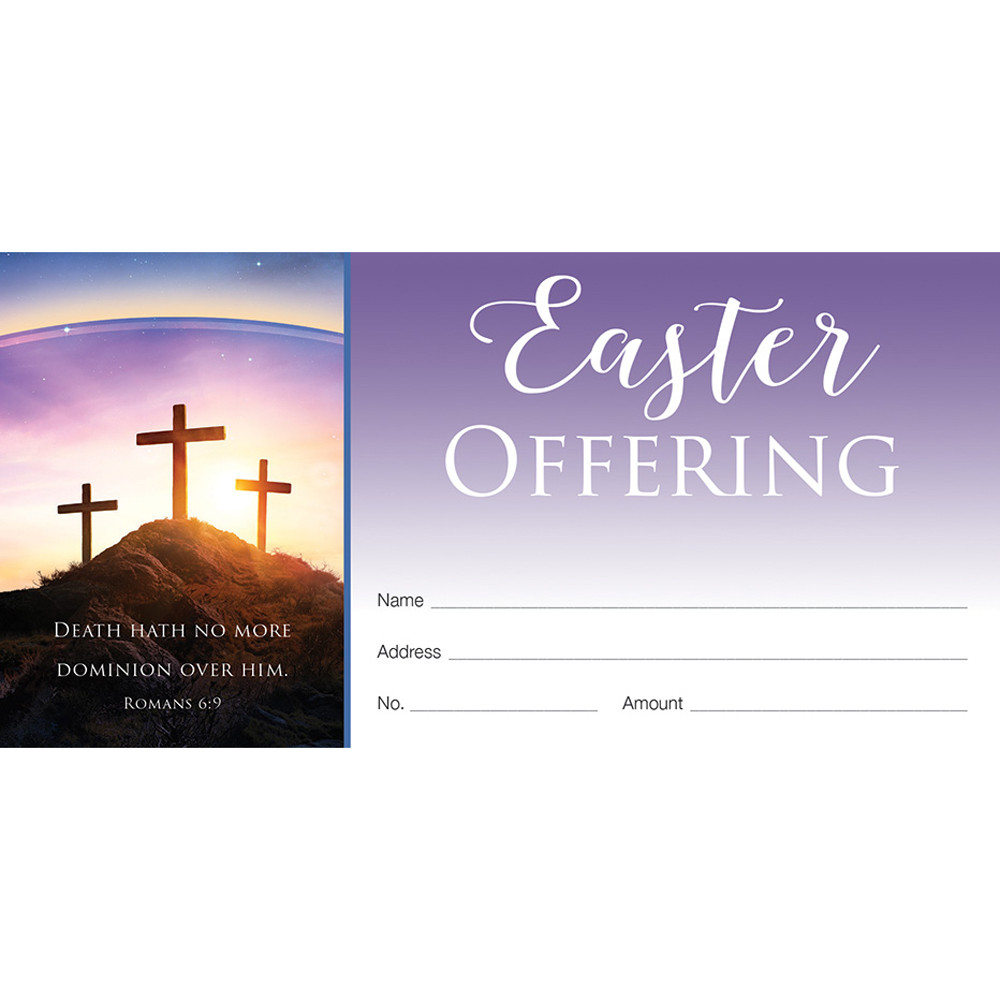 Offering Envelopes - Easter - Sunrise - Romans 6:9 (KJV)