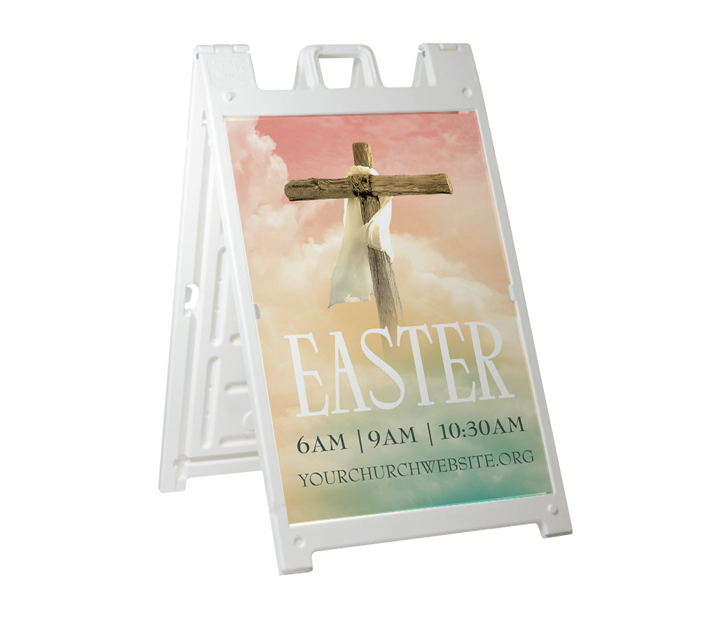 Bright Sky Easter - Deluxe A-Frame Sandwich Board Street Signs (24