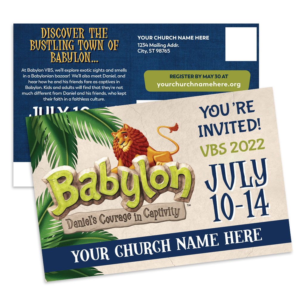 Custom VBS Postcards - Babylon VBS - PCBAL002