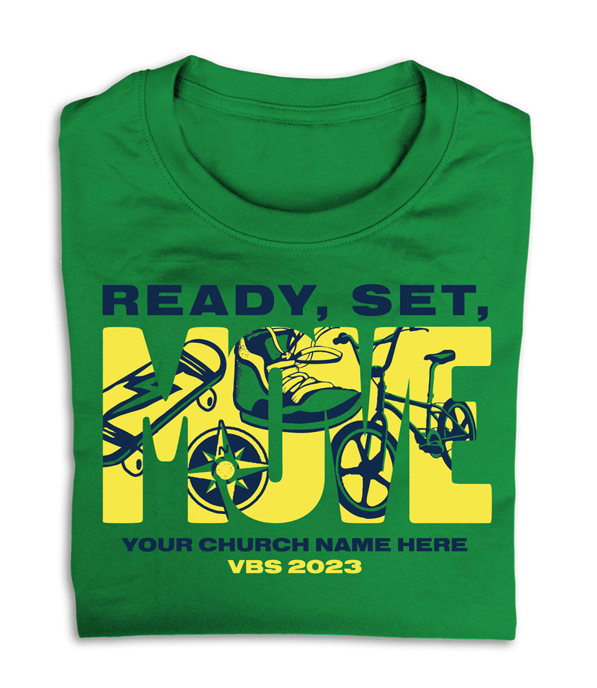 Custom VBS T-Shirts - Ready, Set, Move VBS - VRSM020