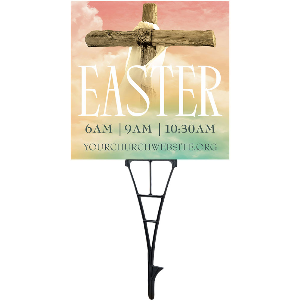 Yard Signs - Easter - Bright Sky Easter - Welcome - 24" x 24" Printed Size