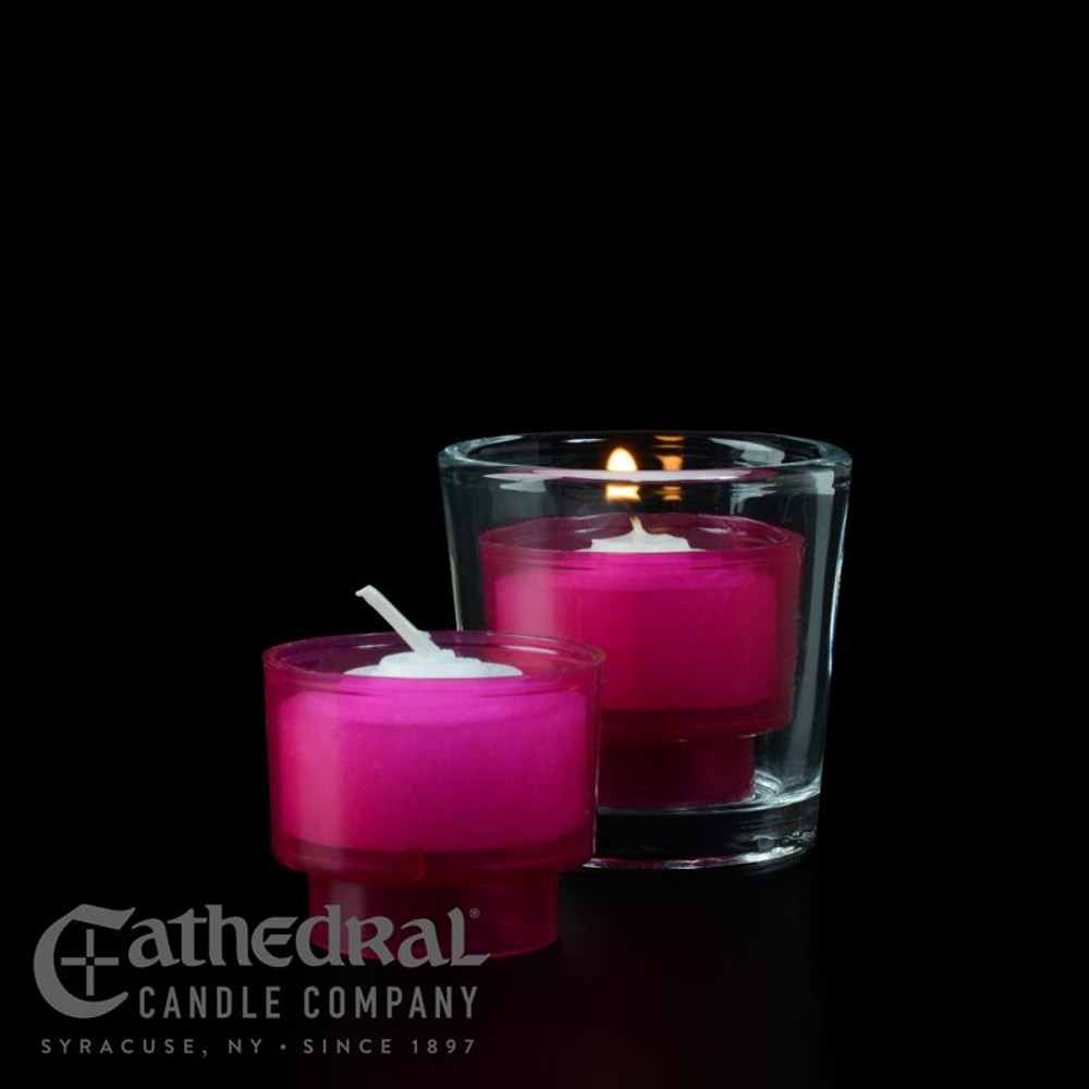 4-Hour ezLite Votive Tealight Candles - Rose (Pack of 288)