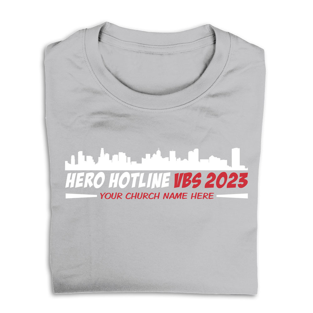 Custom VBS T-Shirts - Hero Hotline VBS - VHER032