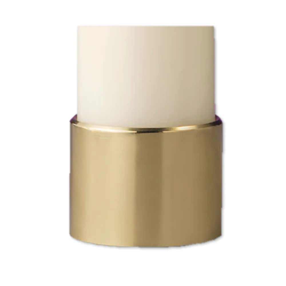 Altar Candle Shell Accessory - Brass Socket - 2"