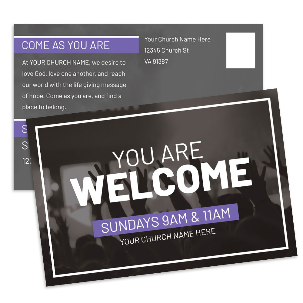 Customizable Postcards - Welcome and Praise - PCSP231200