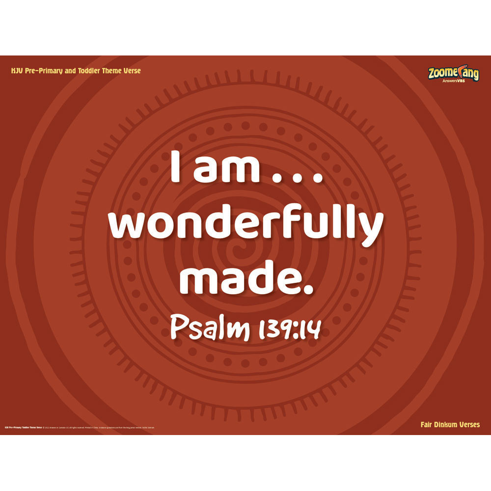 Pre-Primary and Toddler Memory Verse Posters - Set of 6 Posters - Zoomerang VBS 2022