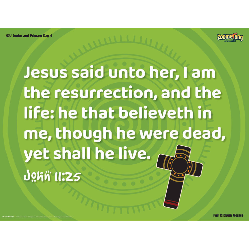 Junior and Primary Memory Verse Posters - Set of 6 Posters - Zoomerang VBS 2022