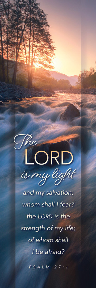Bookmark - Adult - The Lord is my light and my salvation... - Ps 27:1 - Pack of 25 - U4384B
