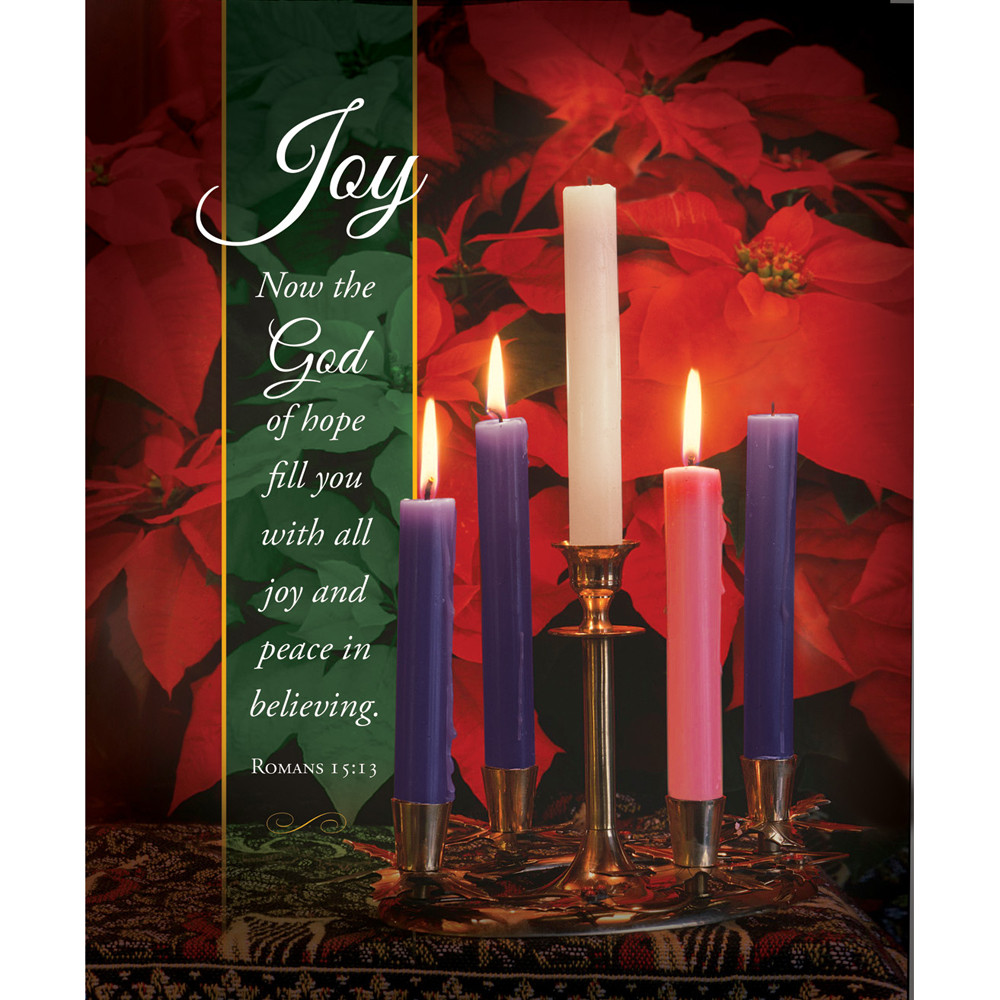 Church Bulletin - 14" - Advent - Now the God of hope... - Rom 15:13 - Pack of 100 - H4171L