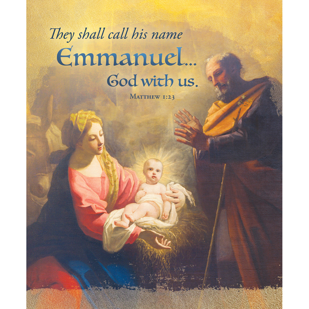 Church Bulletin - 14" - Christmas - They shall call his name... - Matt 1:23 - Pack of 100 - H4174L
