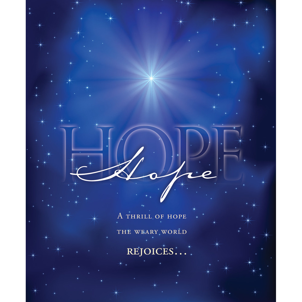 Church Bulletin - 14" - Advent - Hope - A Thrill of Hope - Pack of 100