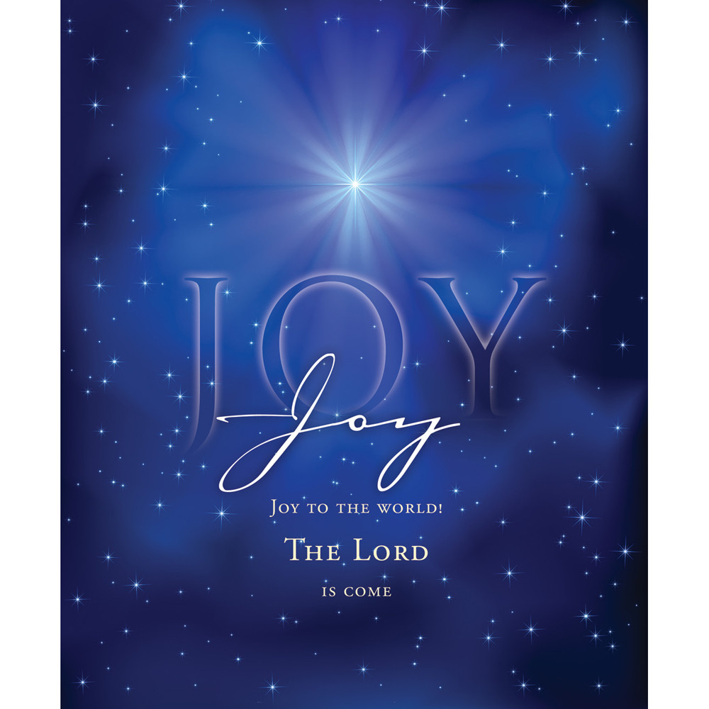 Church Bulletin - 14" - Advent - Joy - Joy to the world... - Christmas carol lyrics - Pack of 100 - AP2186L