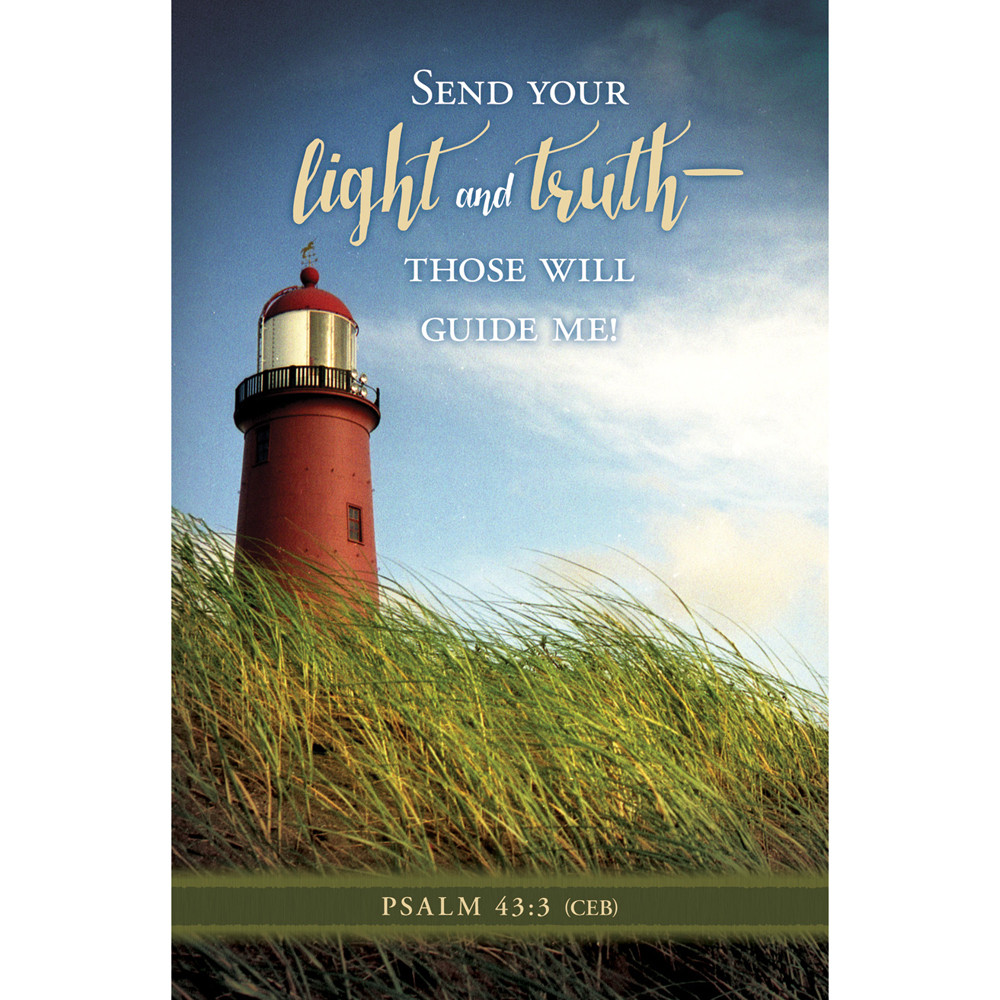 Church Bulletin - 11" - General - Send your light and truth - Ps 43:3 - Pack of 100 - AP2197