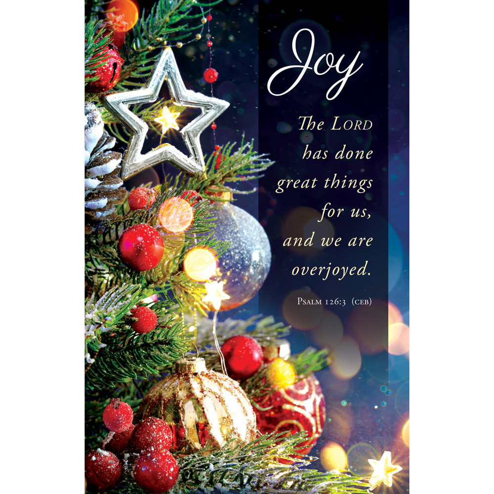 Church Bulletin - 11" - Advent - Joy - The Lord has done great things - Ps 126:3 - Pack of 100 - AP2191
