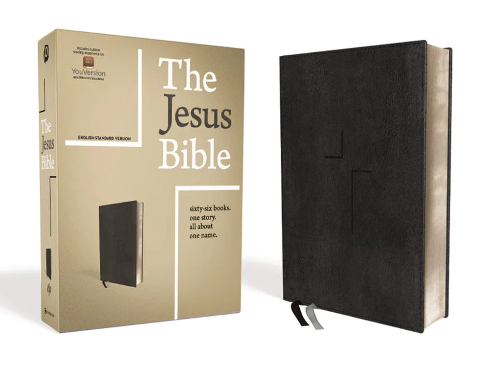 The Jesus Bible, ESV Edition, Leathersoft, Black (Case of 10)