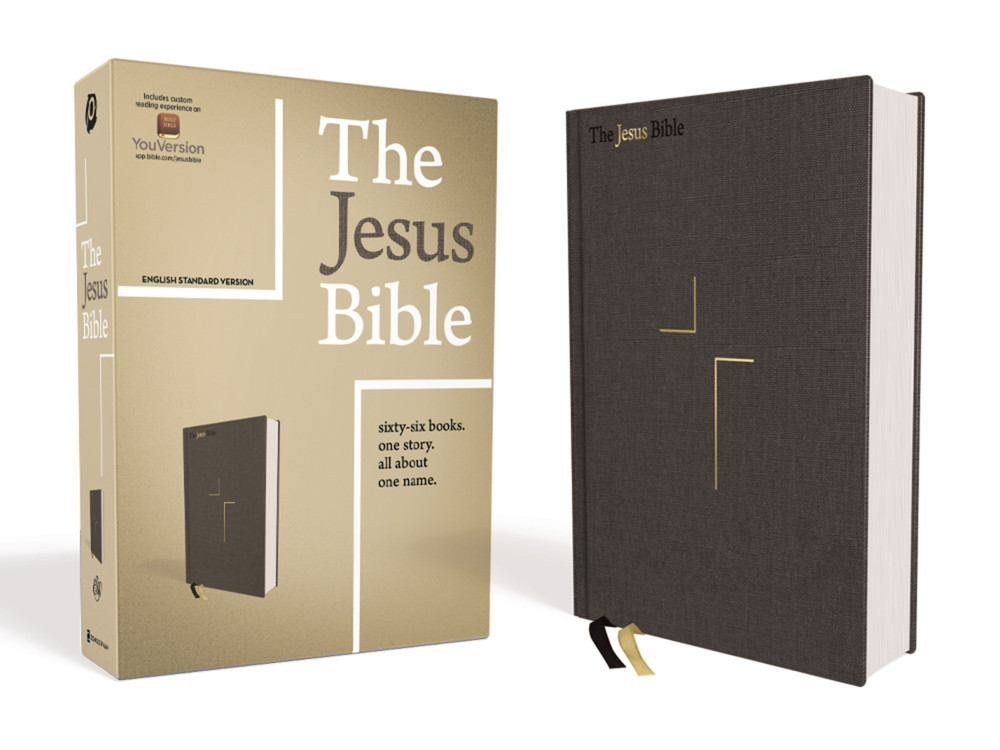 The Jesus Bible, ESV Edition, Cloth over Board, Gray (Case of 10)