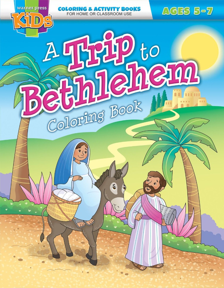 A Trip to Bethlehem - Coloring Activity Book - Digital Download