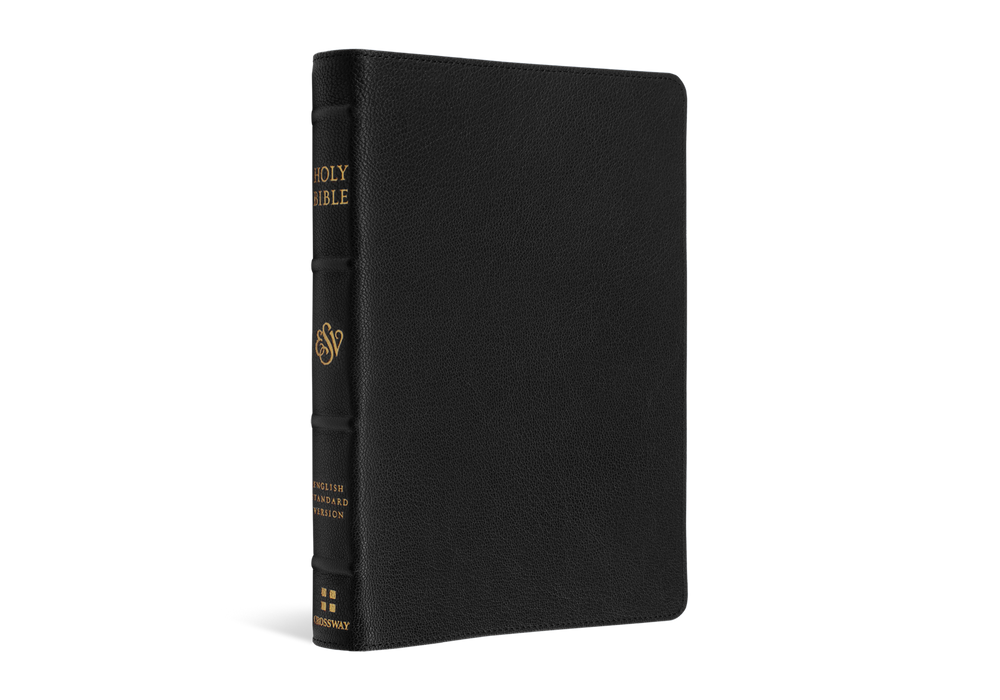 ESV Heirloom Bible, Alpha Edition - Goatskin, Black (Case of 12)