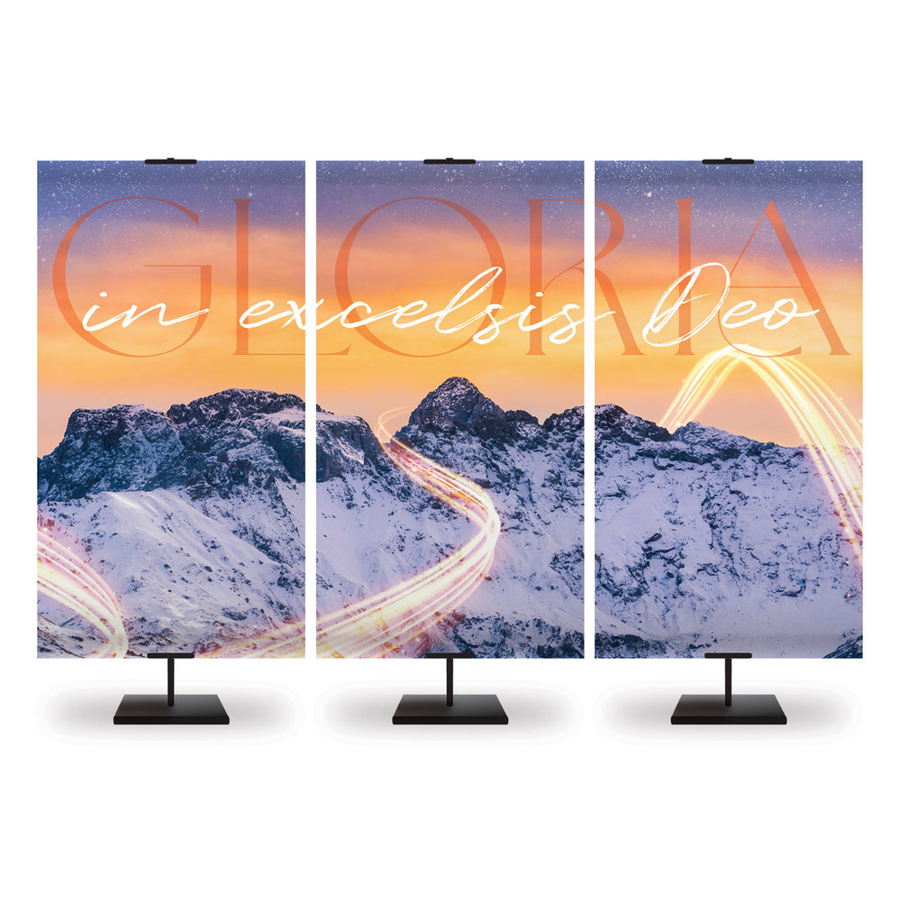 Church Banners - Gloria Mountains Series - Christmas Triptych