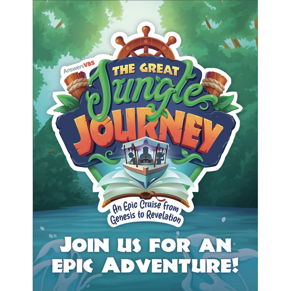 Postcard - You're invited (Pack of 40) - Jungle Journey Answers VBS 2024