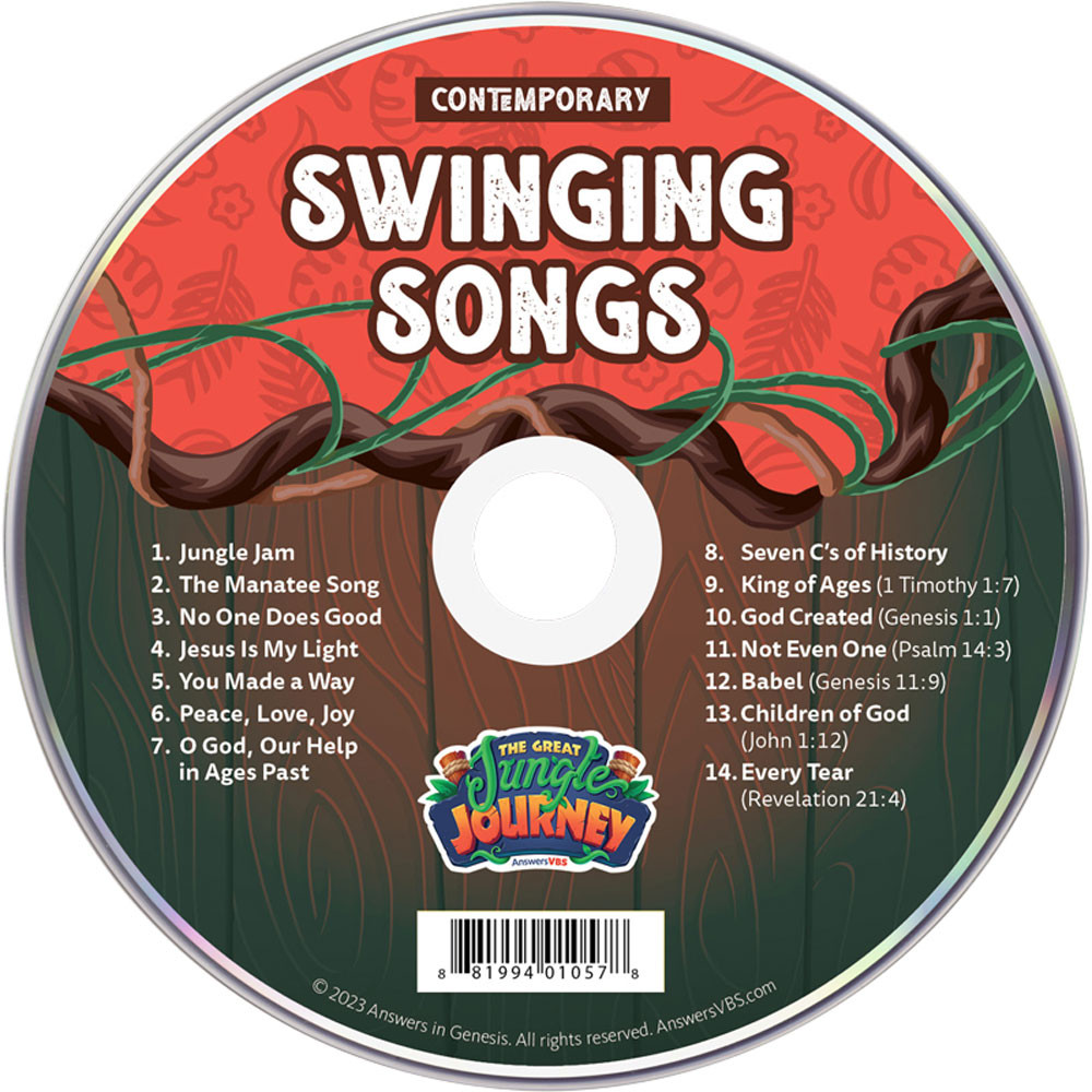 Contemporary Student Music Audio CD (includes memory verse music) (Pack of 10) - Jungle Journey Answers VBS 2024