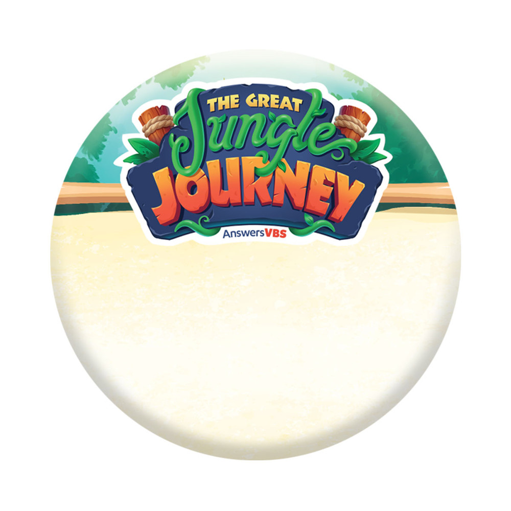 Name Button (Pack of 10) - Jungle Journey Answers VBS 2024