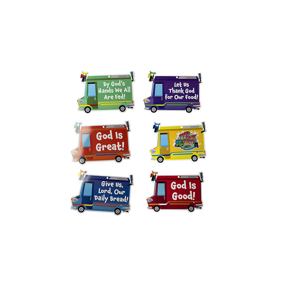 Decorating Mobiles - Pack of 6 - Food Truck Party VBS 2022 by Cokesbury