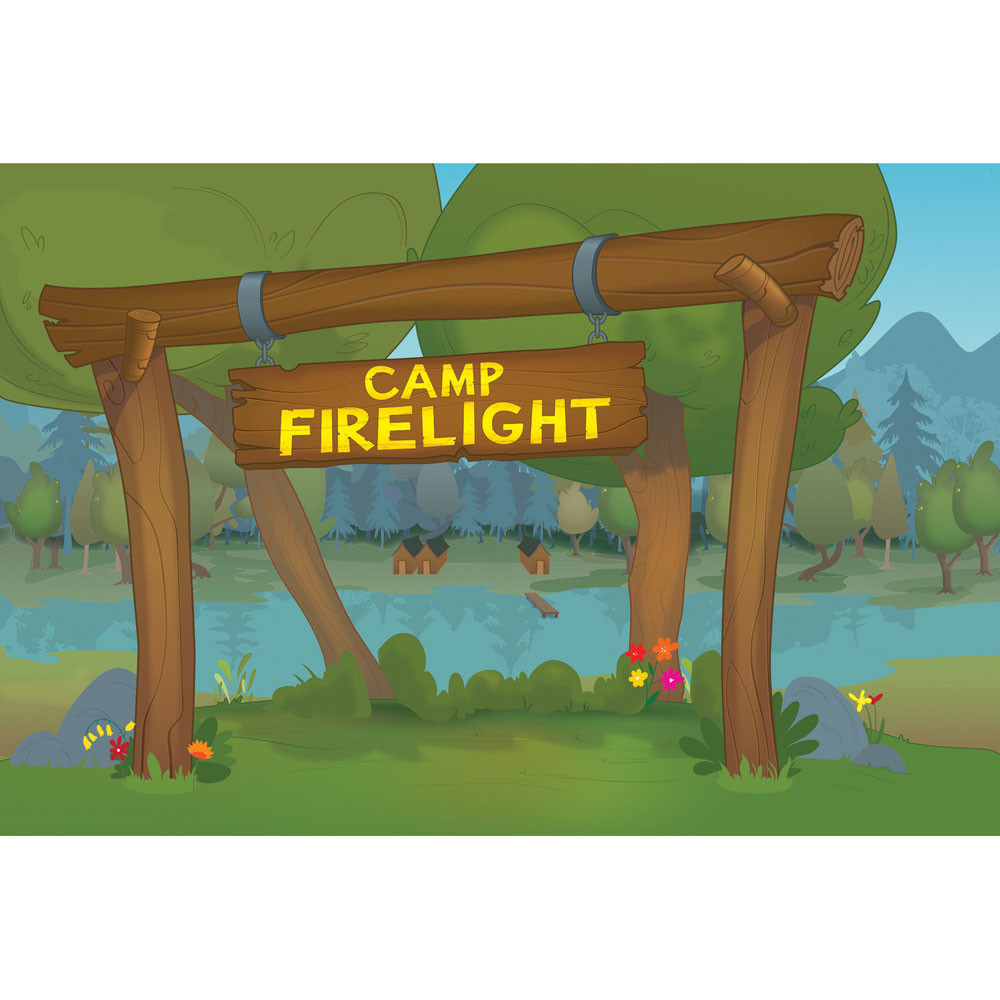 Decorating Mural (3 panels to tile 6' x 9') - Camp Firelight VBS 2024 by Cokesbury