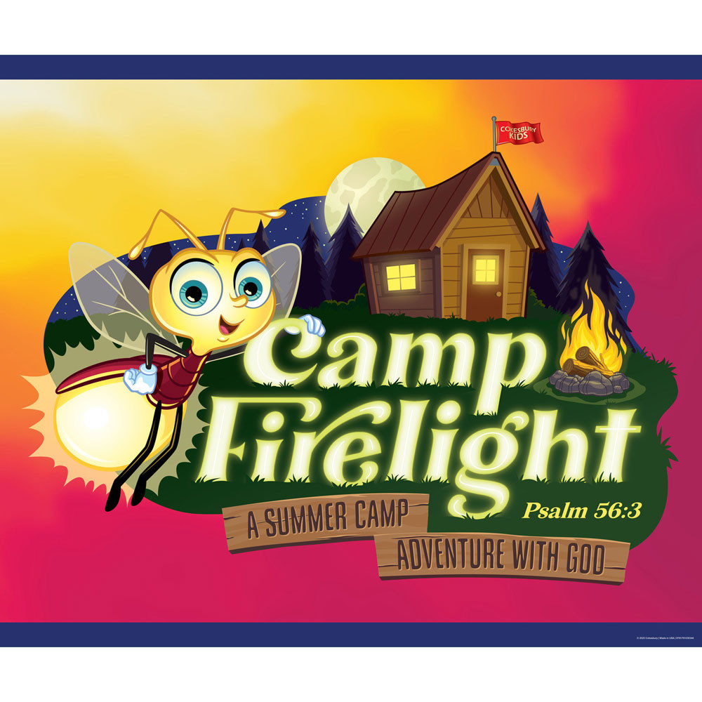 Large Logo Poster Camp Firelight VBS 2024 by Cokesbury Concordia Supply