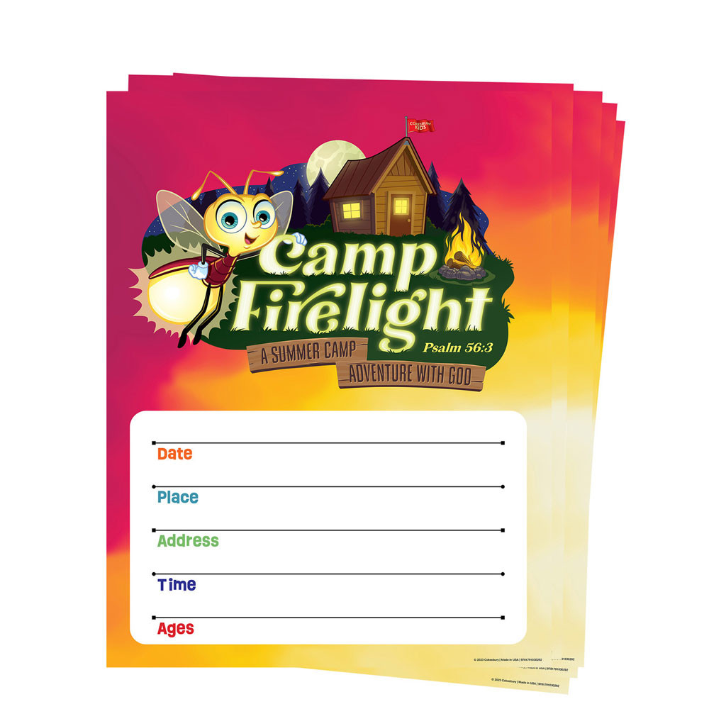 Small Promotional Posters - Pack of 5 - Camp Firelight VBS 2024 by Cokesbury