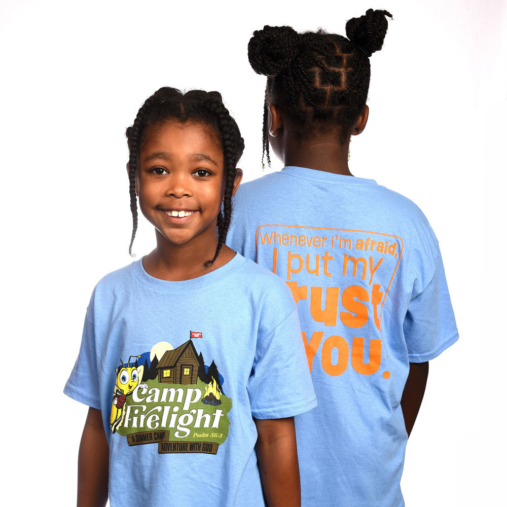 Child T-Shirt Size Medium - Camp Firelight VBS 2024 by Cokesbury