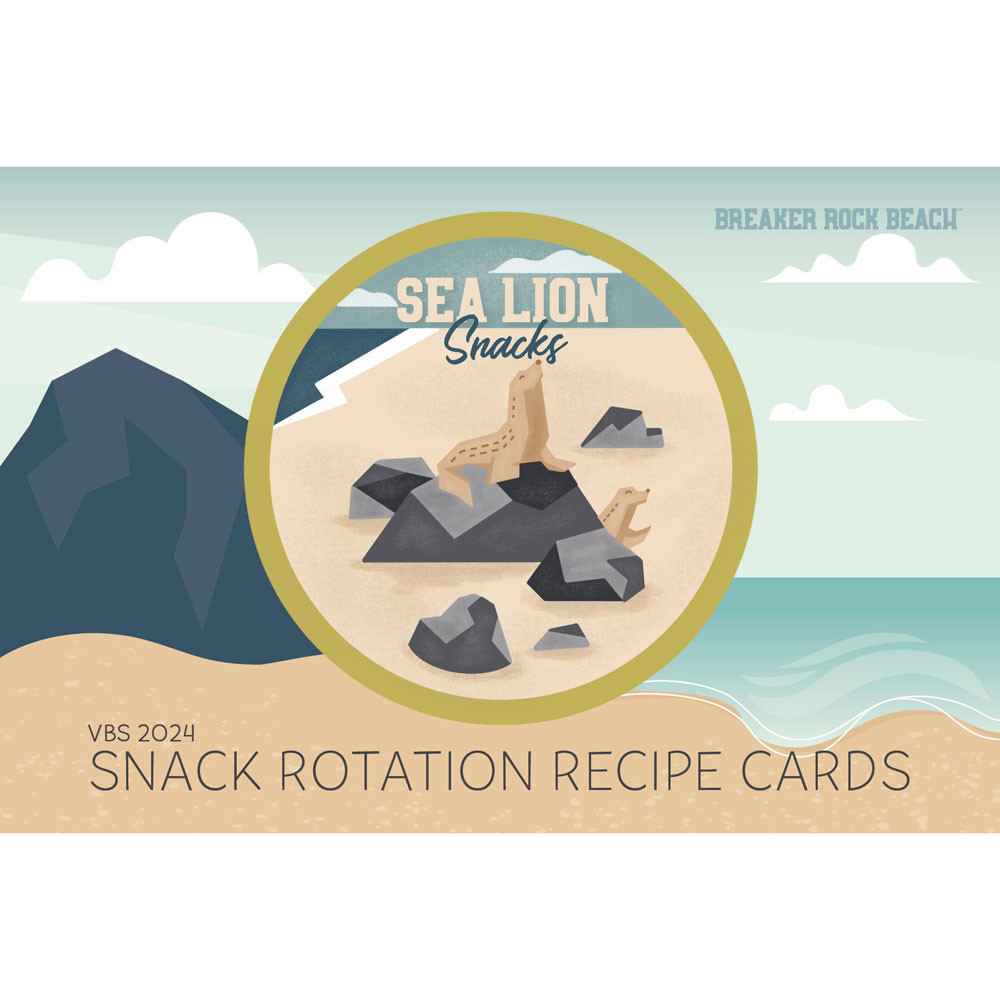 Snack Rotation Recipe Cards - Breaker Rock Lifeway VBS 2024