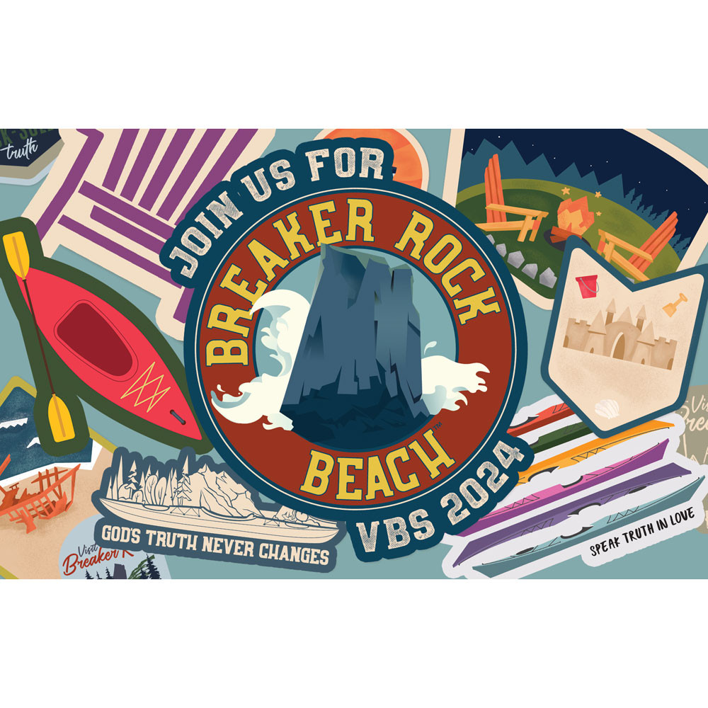 Postcards Pack of 50 - Breaker Rock Lifeway VBS 2024