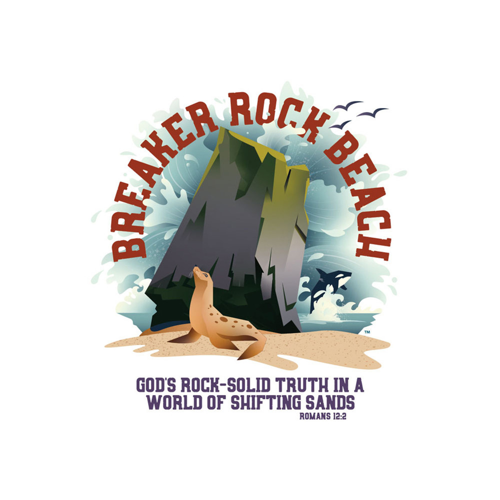 Logo Iron-On Pack of 10 - Breaker Rock Lifeway VBS 2024