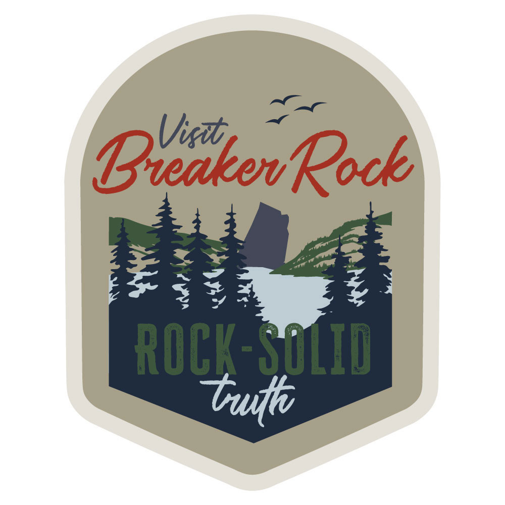 Travel Sticker (Pack of 5) - Breaker Rock Lifeway VBS 2024