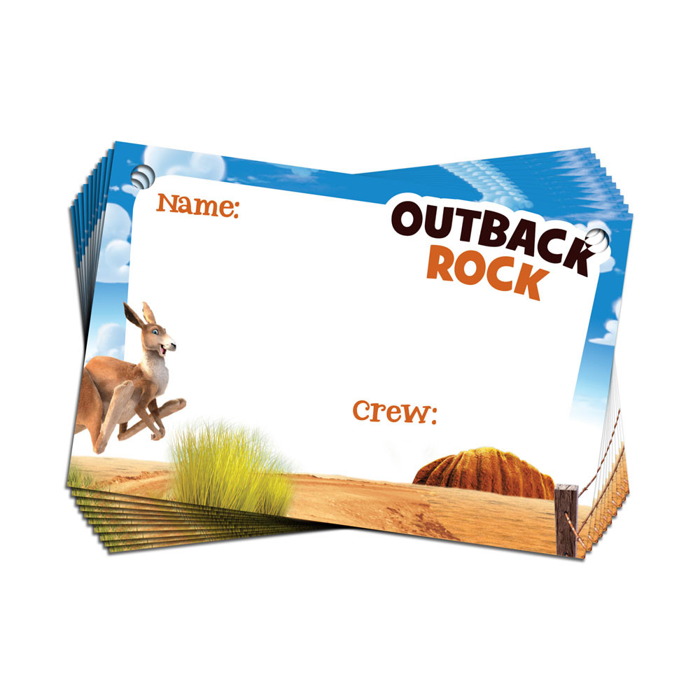 Outback Rock Name Badges (pack of 10) - Outback Rock VBS 2024 by Group