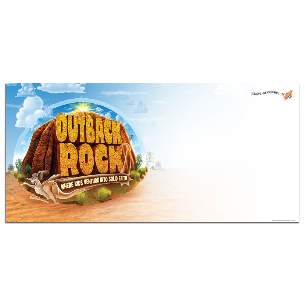 Giant Outdoor Banner - Outback Rock VBS 2024 by Group